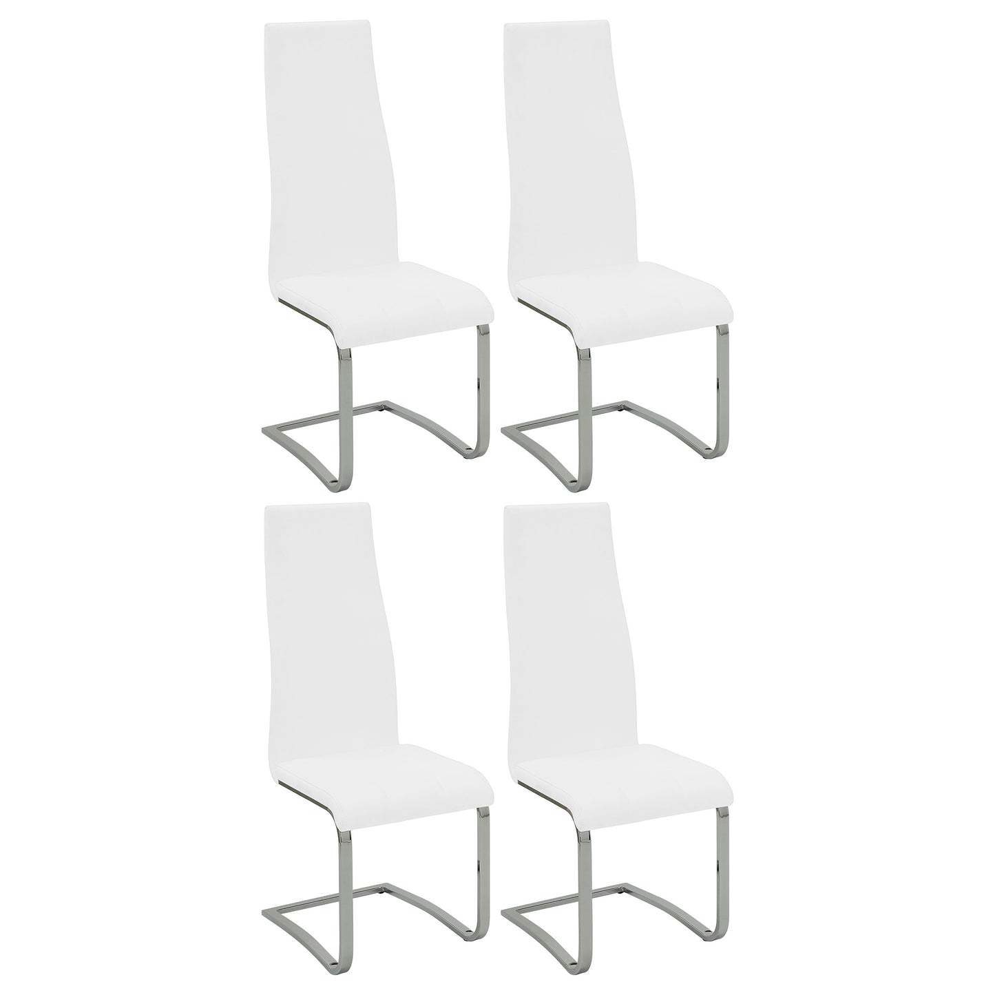 Montclair Upholstered Dining Side Chair White (Set of 4)