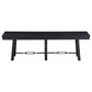 Newport Wood Trestle Base Dining Bench Black