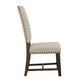 Twain Upholstered Dining Side Chair Beige (Set of 2)