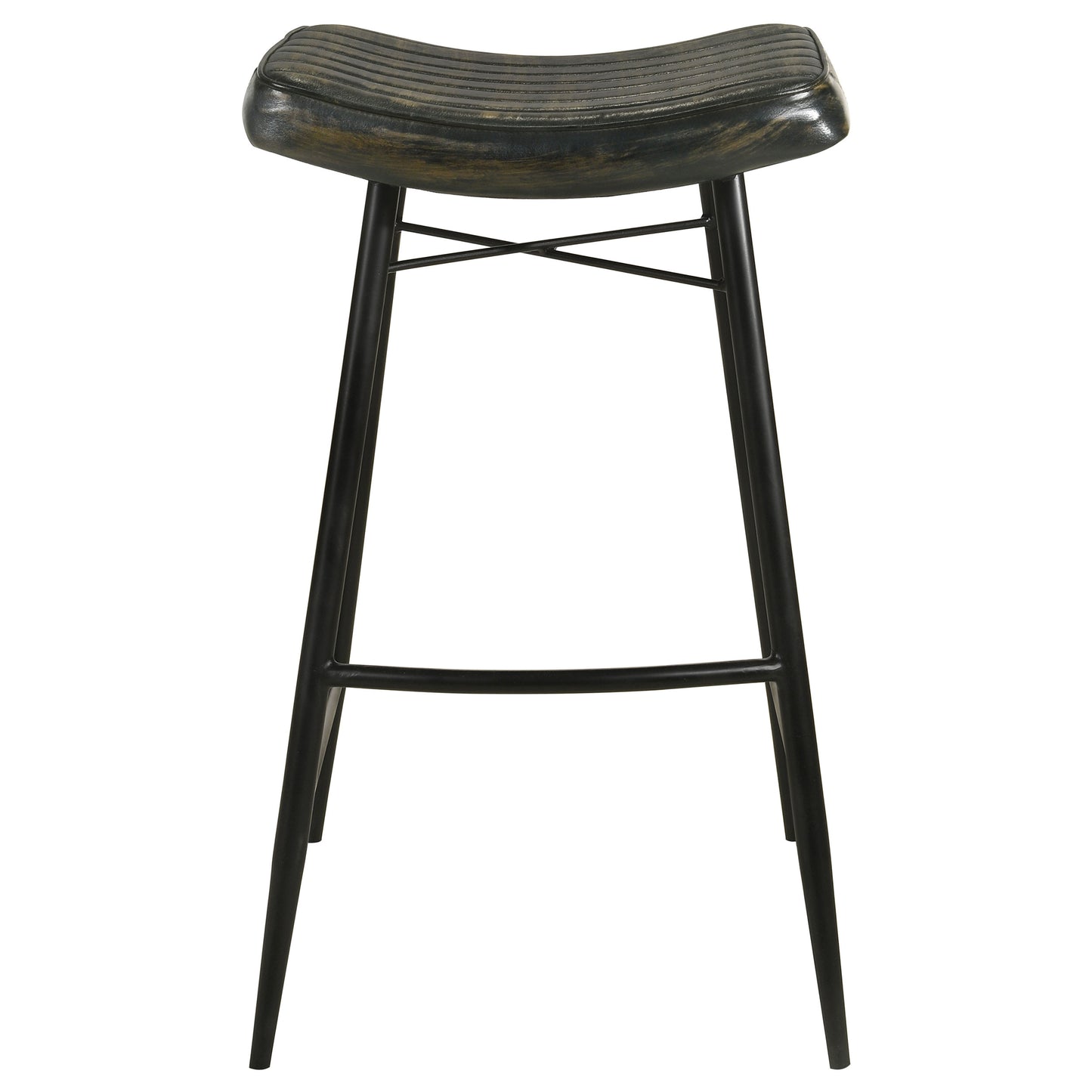 Bayu Leather Upholstered Bar Stool Espresso (Set of 2)