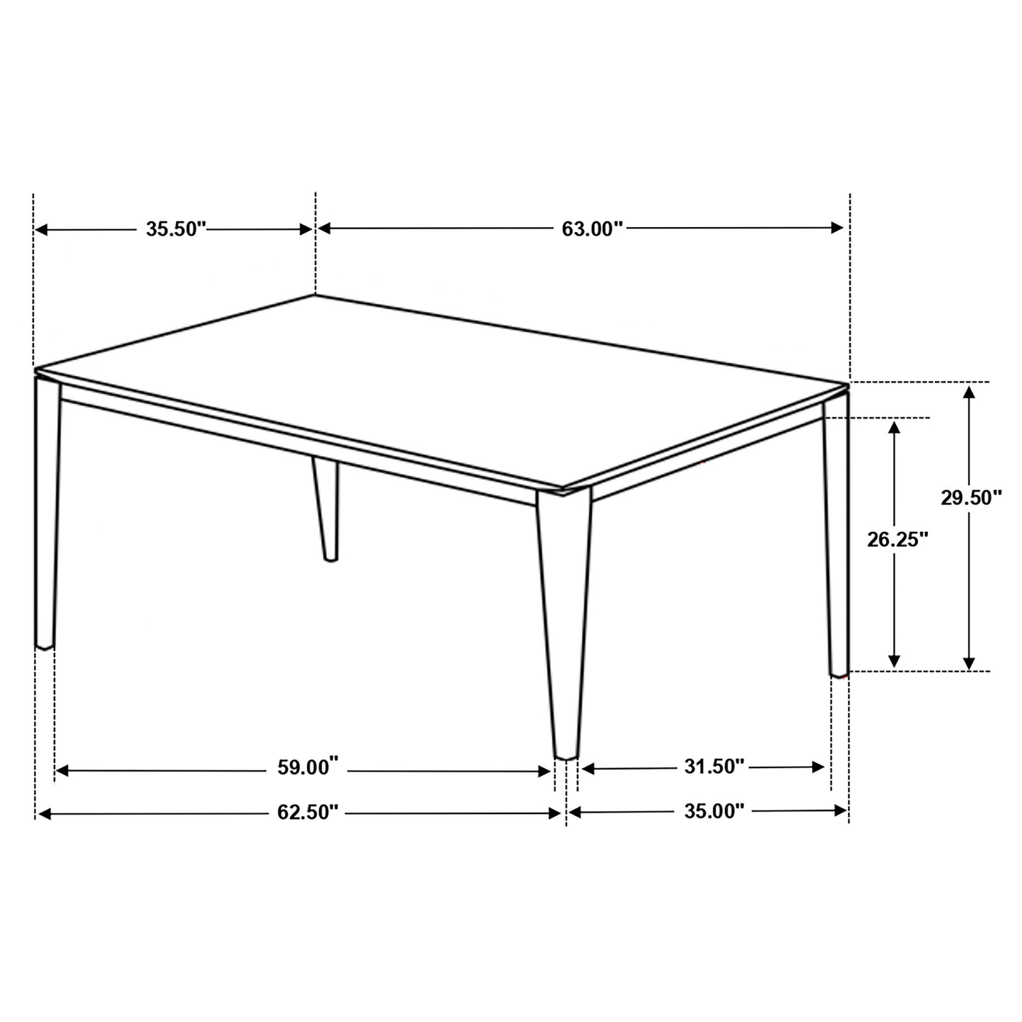 Stevie 7-piece Rectangular Dining Table Set Grey and Black