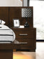 Jessica 5-piece Eastern King LED Bedroom Set Cappuccino