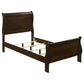 Louis Philippe 4-piece Twin Bedroom Set Cappuccino