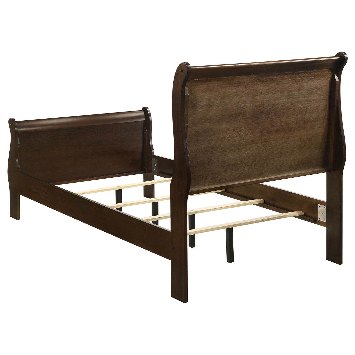 Louis Philippe 5-piece Twin Bedroom Set Cappuccino