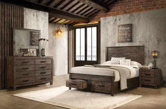 Woodmont 4-piece California King Bedroom Set Golden Brown