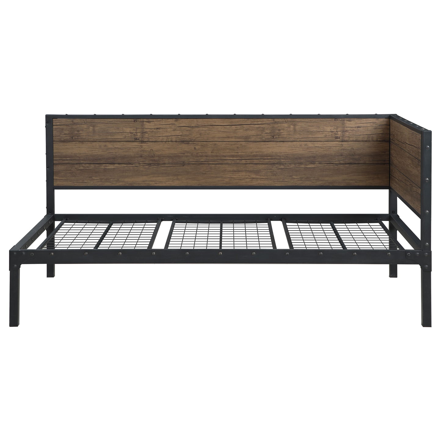 Getler Metal Twin Daybed Weathered Chestnut