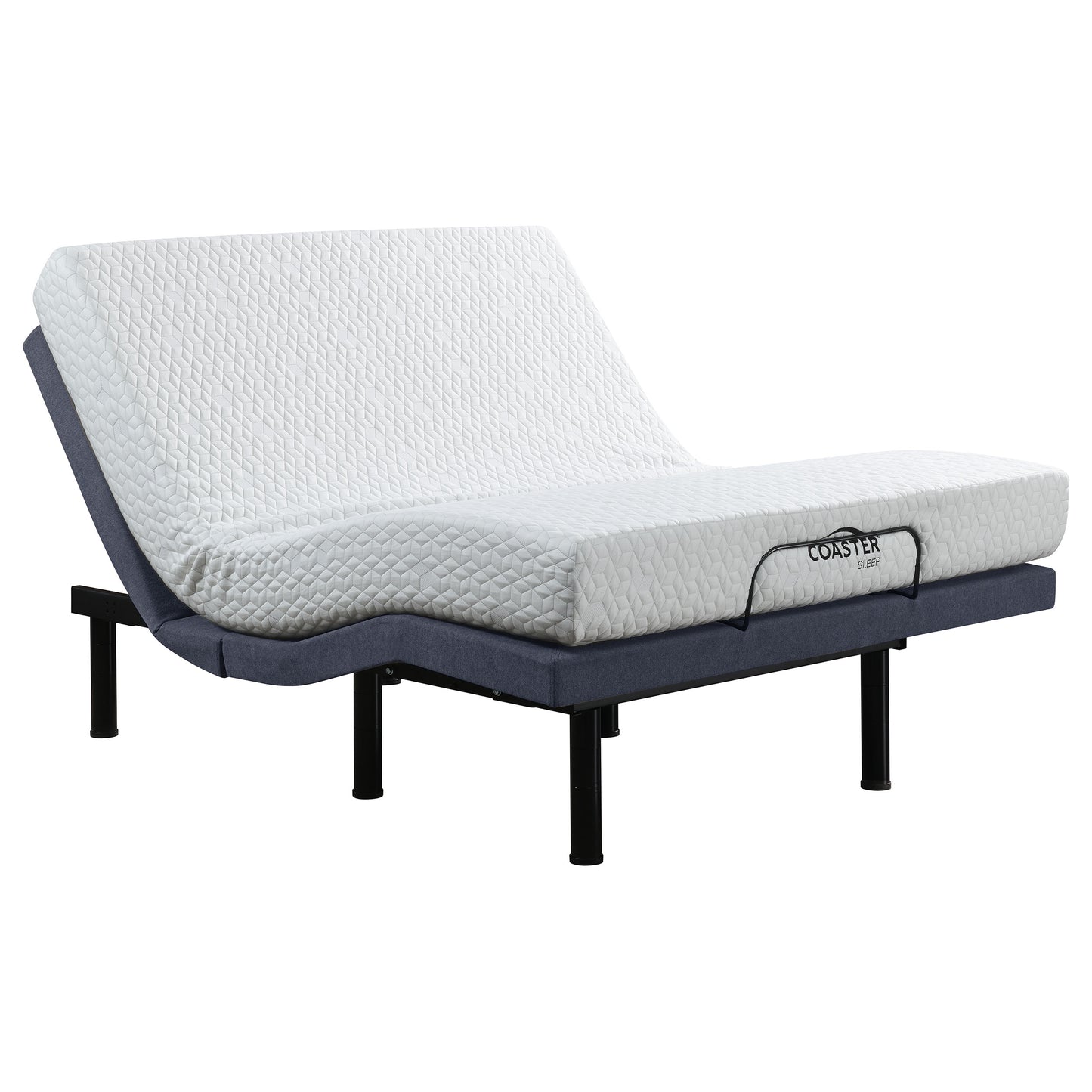 Negan California King Adjustable Bed Base Grey and Black