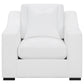 Ashlyn 3-piece Upholstered Sloped Arm Sofa Set White