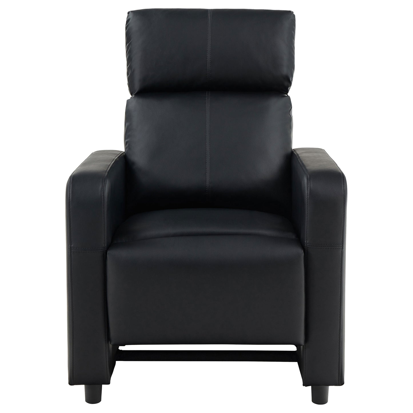 Toohey Upholstered Tufted Recliner Living Room Set Black