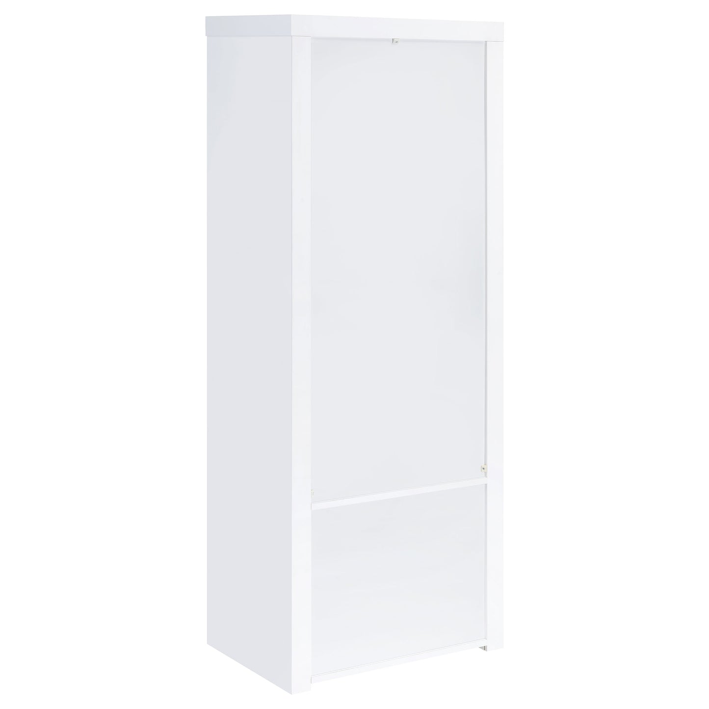 Jude 3-shelf Engineered Wood Media Tower High Gloss White