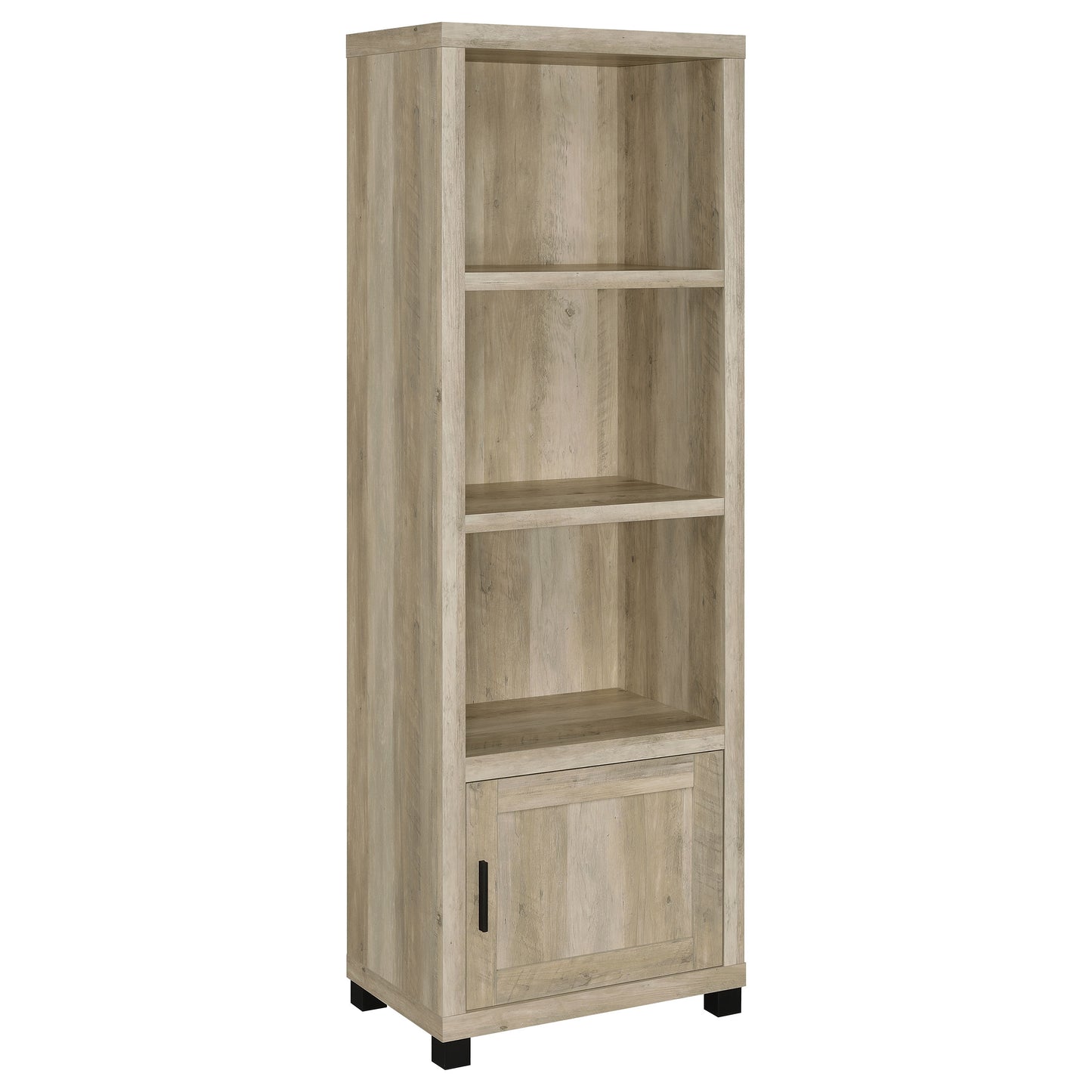 Sachin 3-shelf Engineered Wood Media Tower Distressed Pine