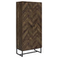 Carolyn 2-door Engineered Wood Accent Cabinet Rustic Oak