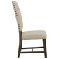 Twain Upholstered Dining Side Chair Beige (Set of 2)