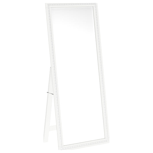 Windrose 28 x 67 Inch Tempered LED Standing Mirror White