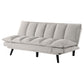 Laredo Upholstered Tufted Convertible Sofa Bed Light Grey