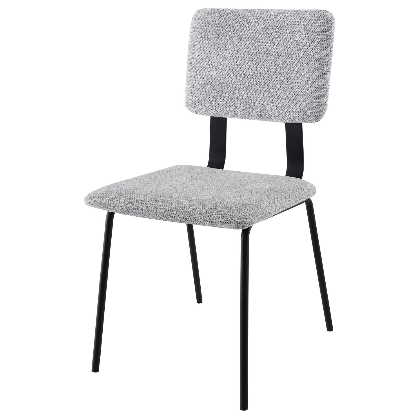 Calla Fabric Upholstered Dining Side Chair Grey (Set of 2)