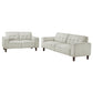 Deerhurst 2-piece Upholstered Track Arm Sofa Set Greige