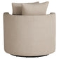 Debbie Upholstered Swivel Accent Chair Camel