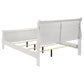 Louis Philippe 47-inch Eastern King Sleigh Panel Bed White