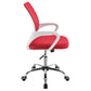 Felton Upholstered Adjustable Home Office Desk Chair Red