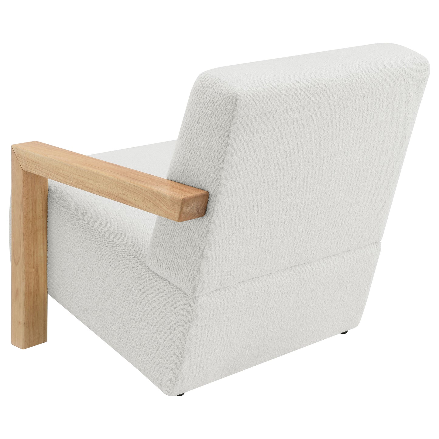 Fitzroy Boucle Upholstered Accent Arm Chair Ivory