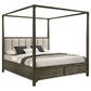 Gran Park California King Four Poster Canopy Bed Dark Cocoa