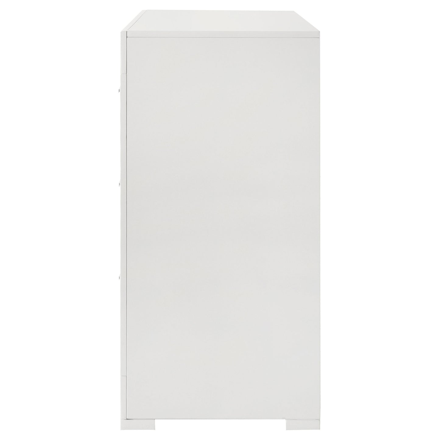 Ives 6-drawer Dresser Cabinet White High Gloss