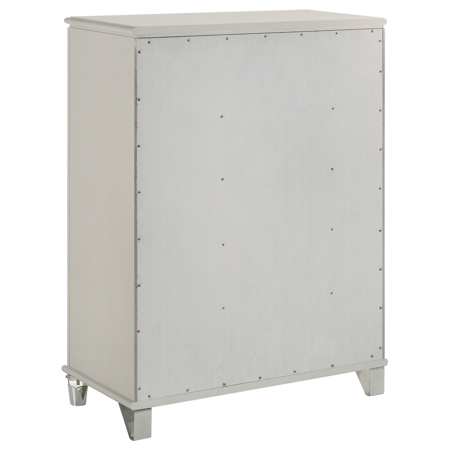 Olivia 5-drawer Bedroom Chest of Drawers Pearl White