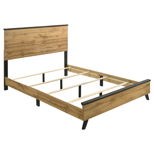 Kaywood 52-inch Eastern King Panel Bed Natural Pine