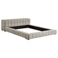 Trinity Upholstered Full Platform Bed Light Taupe