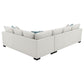 Ashford Chenille Upholstered Sleeper Sectional Sofa Greige