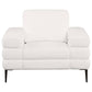 Jessel 3-piece Chenille Upholstered Sofa Set Ivory