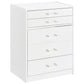 Danbury 3-drawer Makeup Vanity & Stool Set White High Gloss