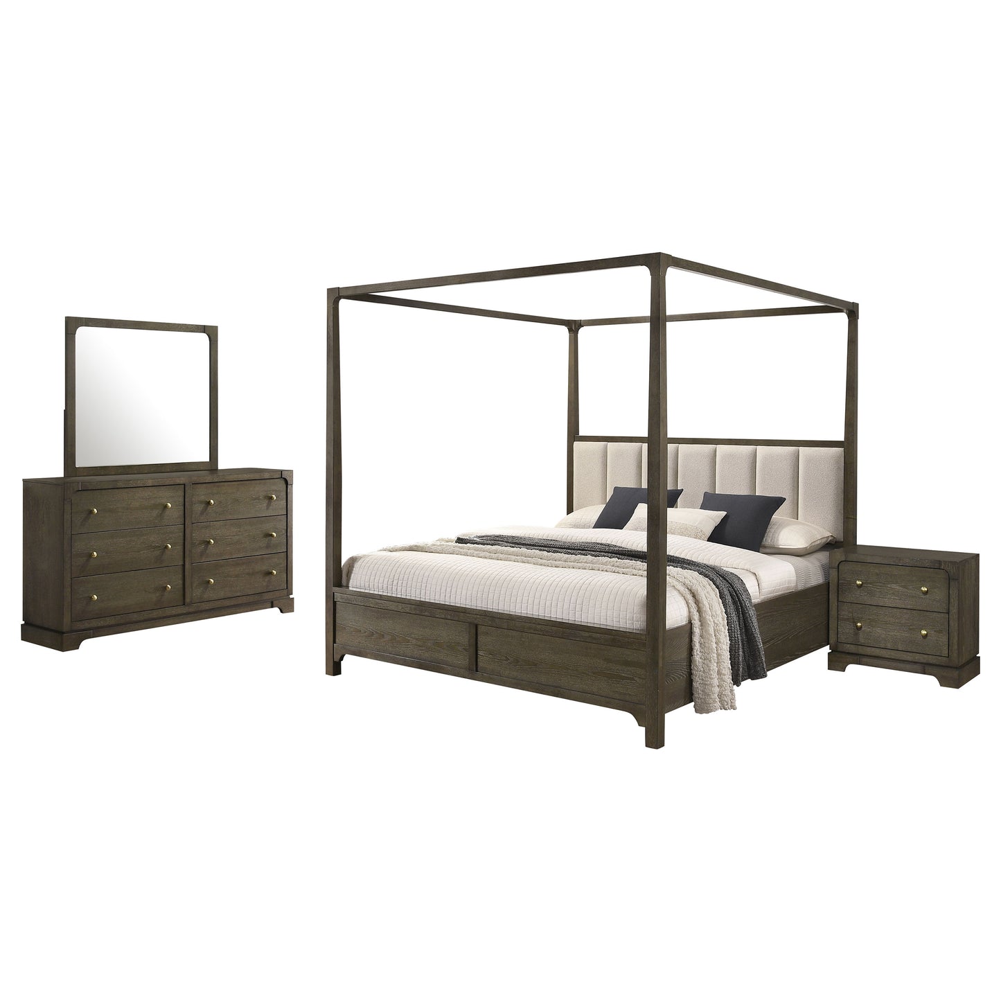 Gran Park 4-piece Eastern King Bedroom Set Dark Cocoa