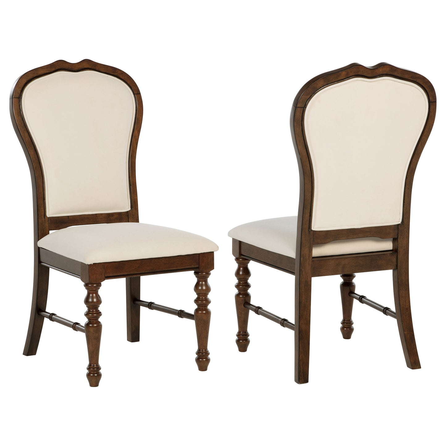 Landon Upholstered Dining Side Chair Rich Brown (Set of 2)