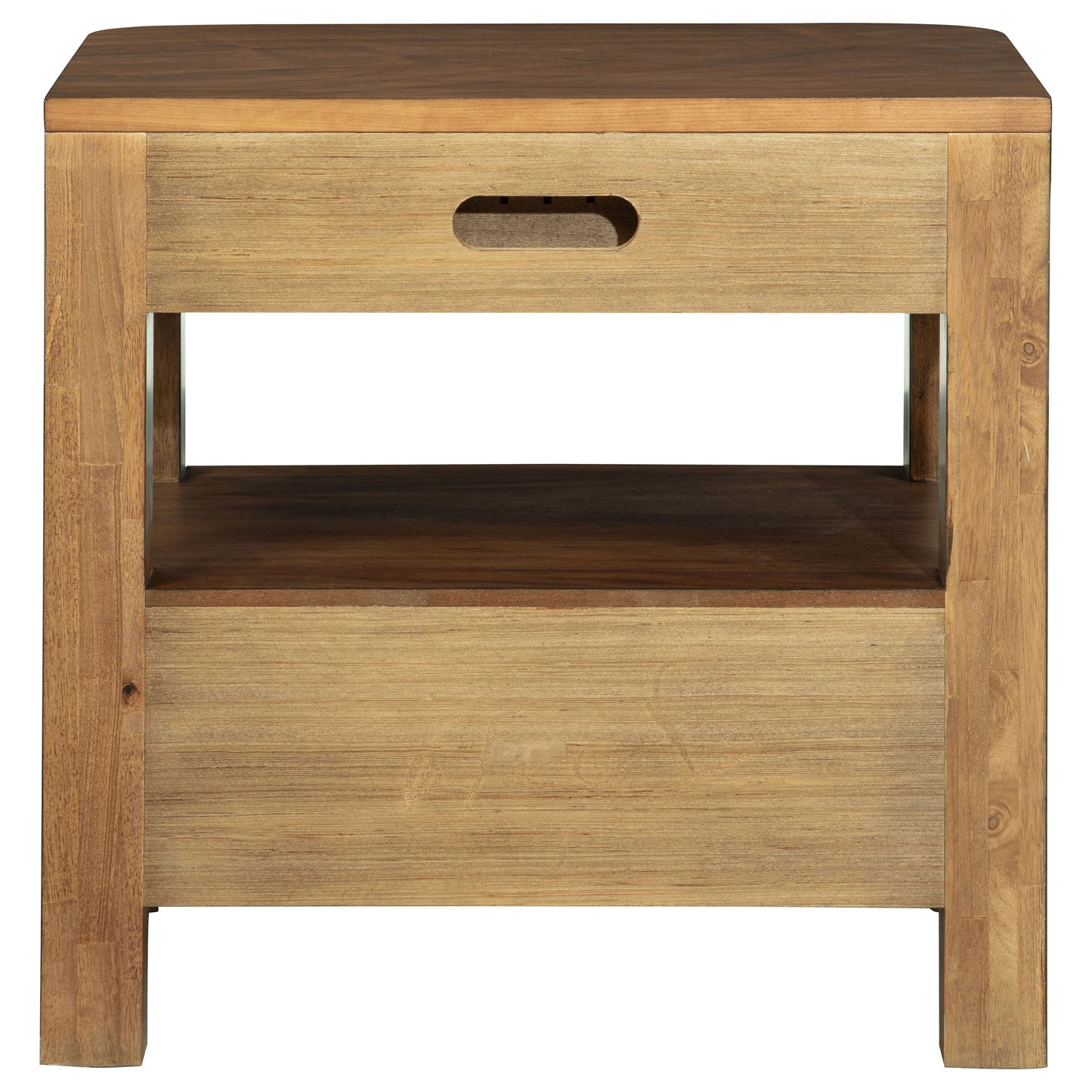 Maderia 2-drawer Nightstand Bedside Table Walnut