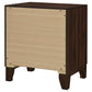 Welsley 2-drawer Nightstand Bedside Table Walnut