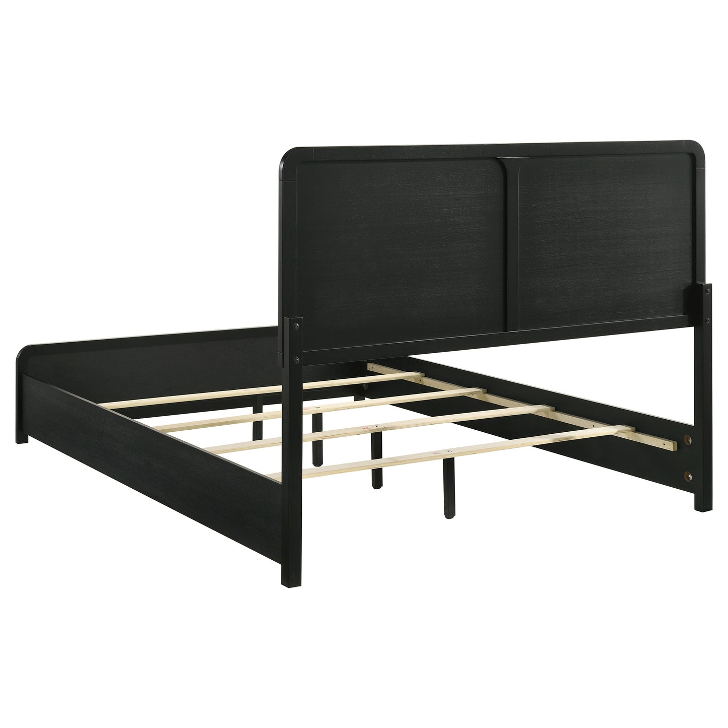 Cavelle 51-inch Upholstered Eastern King Bed Black