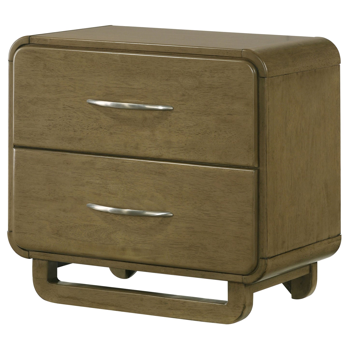 Amsbury 2-drawer Nightstand Bedside Table Nutmeg