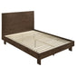 Glenwood 48-inch Eastern King Platform Panel Bed Warm Brown