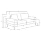 Jessel 3-piece Chenille Upholstered Sofa Set Ivory