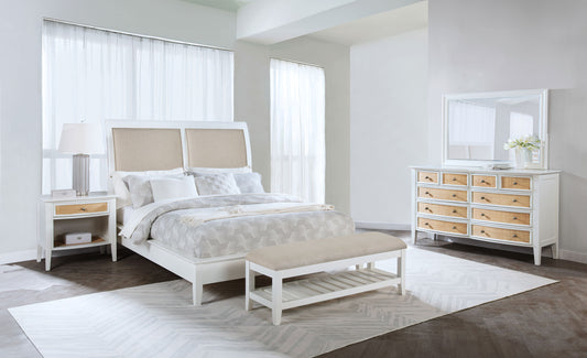 Bexhill 4-piece Eastern King Bedroom Set White