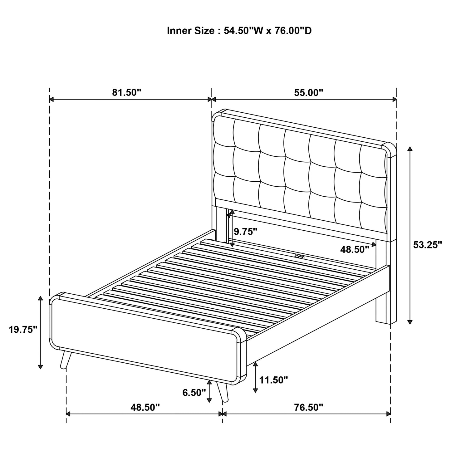 Robyn 5-piece Full Bedroom Set Dark Walnut