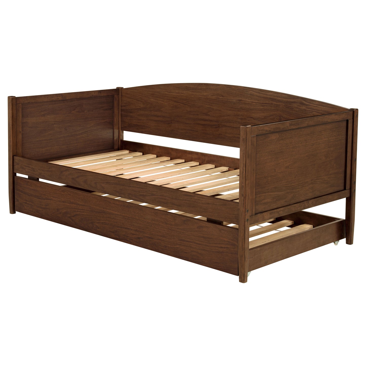 Bozeman Wood Twin Daybed With Trundle Medium Walnut