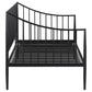 Newbury Metal Twin Daybed Bed Frame Matte Black