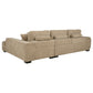 Octavia Upholstered Sectional Chaise Sofa Camel