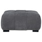 Octavia Upholstered Rectangular Ottoman Charcoal Grey