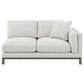 Geneva Boucle Upholstered Sectional Chaise Sofa Sand