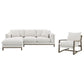 Geneva Boucle Upholstered Sectional Chaise Sofa Sand