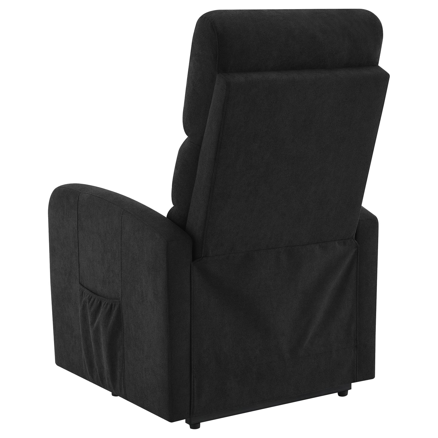 Amsdell Upholstered Power Lift Recliner with Remote Black